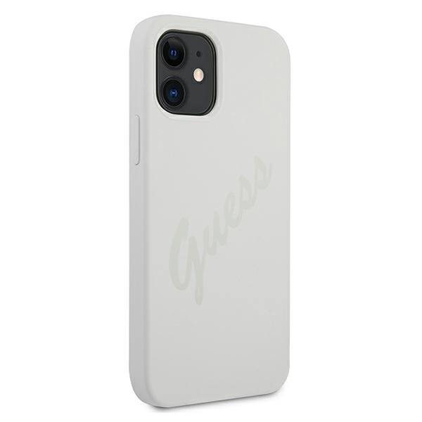 Guess GUHCP12SLSVSCR iPhone 12 mini5,4" kremowy/cream hardcase Script Vintage