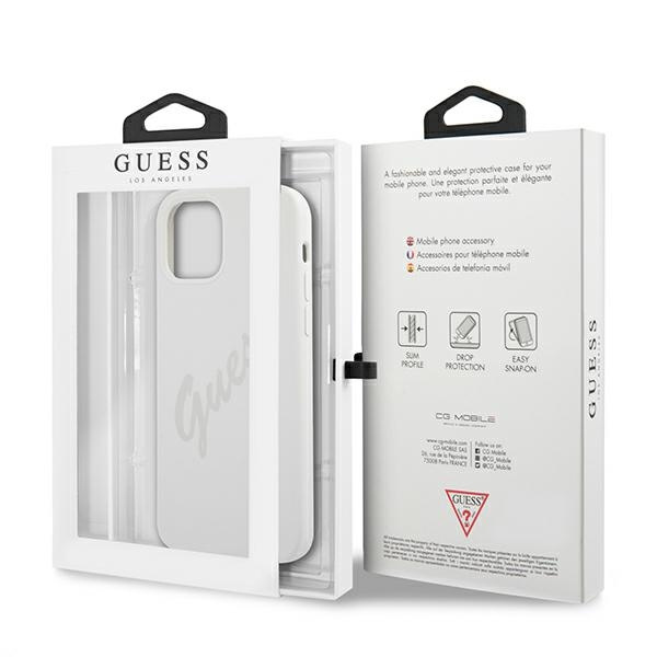 Guess GUHCP12SLSVSCR iPhone 12 mini5,4" kremowy/cream hardcase Script Vintage
