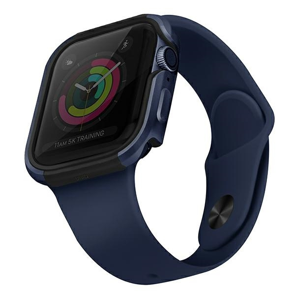 UNIQ etui Valencia Apple Watch Series    4/5/6/SE/SE3 40mm. niebieski/atlantic blue