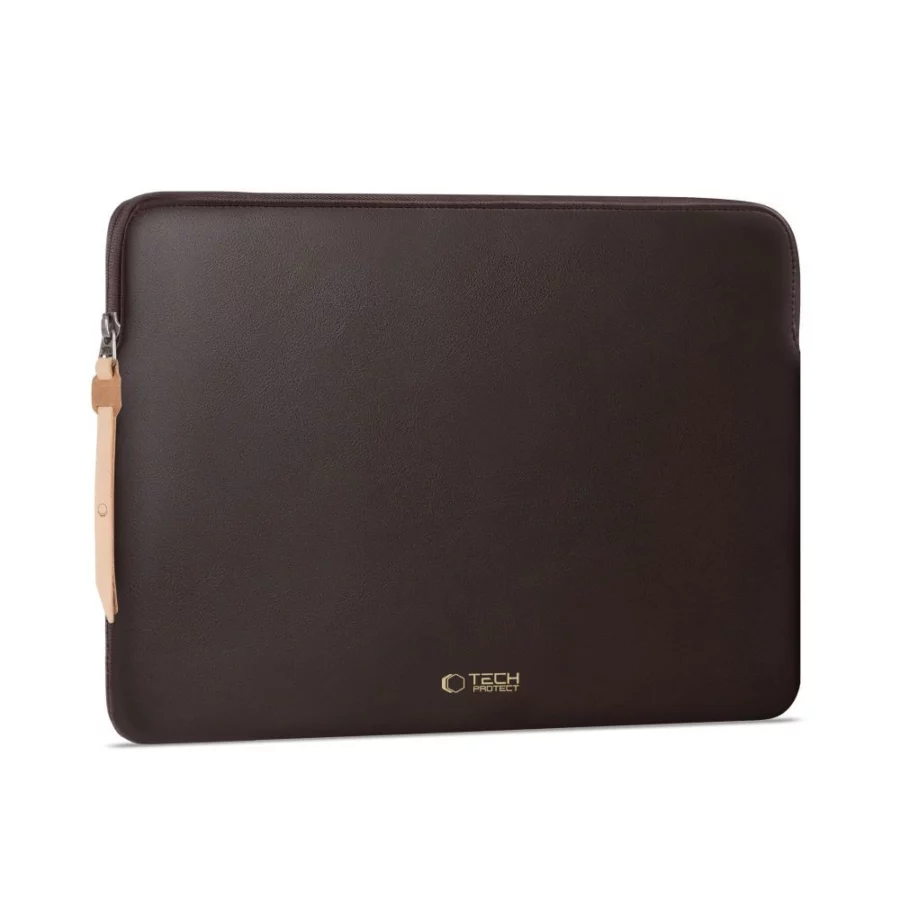 Torba Tech-Protect Fleece na laptopa 13-14" - brązowa