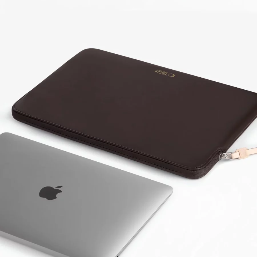 Torba Tech-Protect Fleece na laptopa 13-14" - brązowa