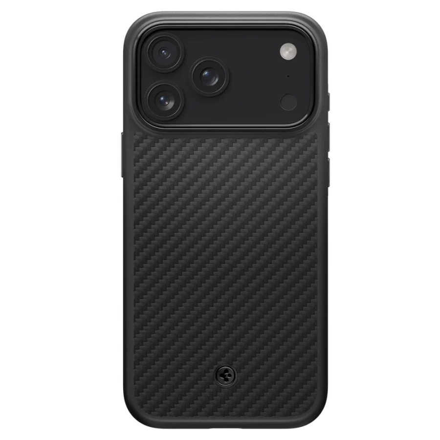 Etui Spigen Enzo Aramid "T" MagSafe na iPhone 17 Pro - czarne