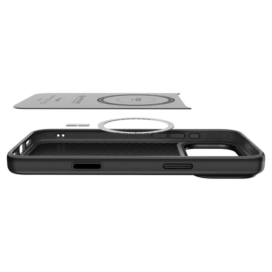 Etui Spigen Enzo Aramid "T" MagSafe na iPhone 17 Pro - czarne