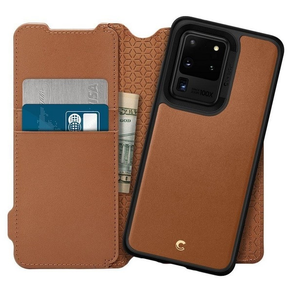 Spigen Ciel Wallet Sam G988 S20 Ultrabrązowy/brown ACS00733