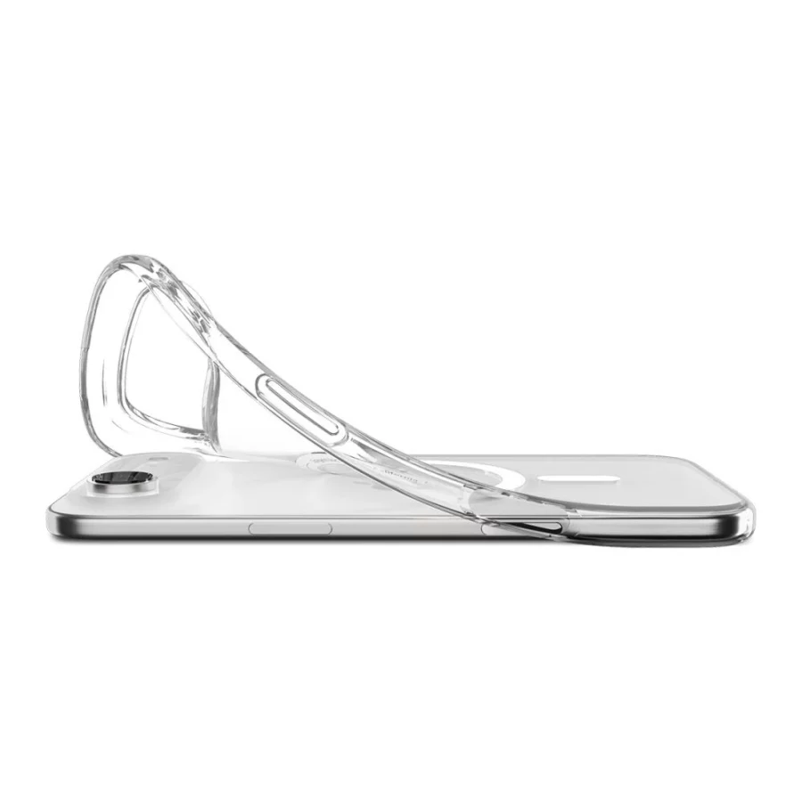 Etui Spigen Liquid Crystal MagSafe na iPhone 17 Air - przezroczysto-białe
