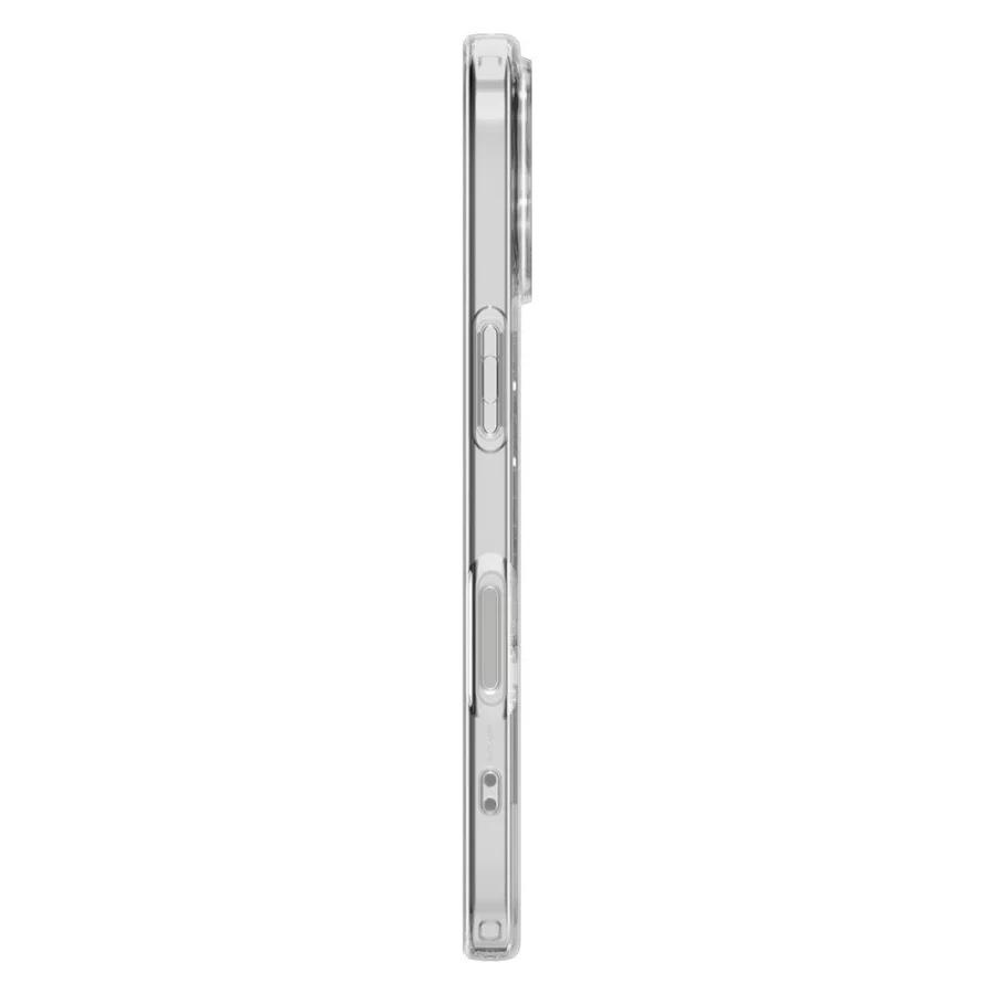 Etui Spigen Liquid Crystal MagSafe na iPhone 17- przezroczysto-białe