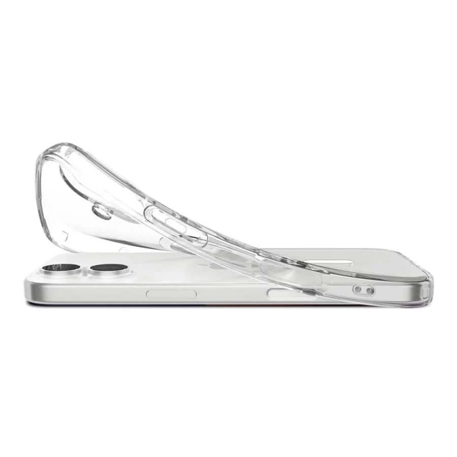 Etui Spigen Liquid Crystal MagSafe na iPhone 17- przezroczysto-białe