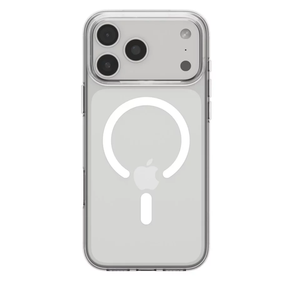 Etui Spigen Liquid Crystal MagSafe na iPhone 17 Pro - przezroczysto-białe