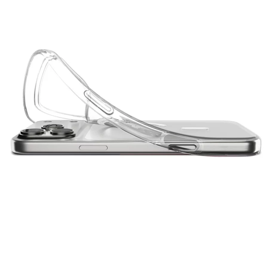 Etui Spigen Liquid Crystal MagSafe na iPhone 17 Pro Max - przezroczysto-białe