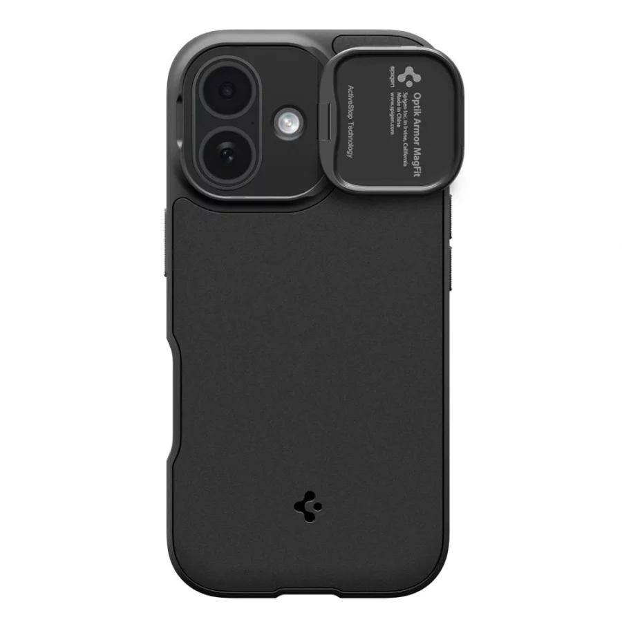 Etui Spigen Optik Armor MagSafe na iPhone 17 - czarne
