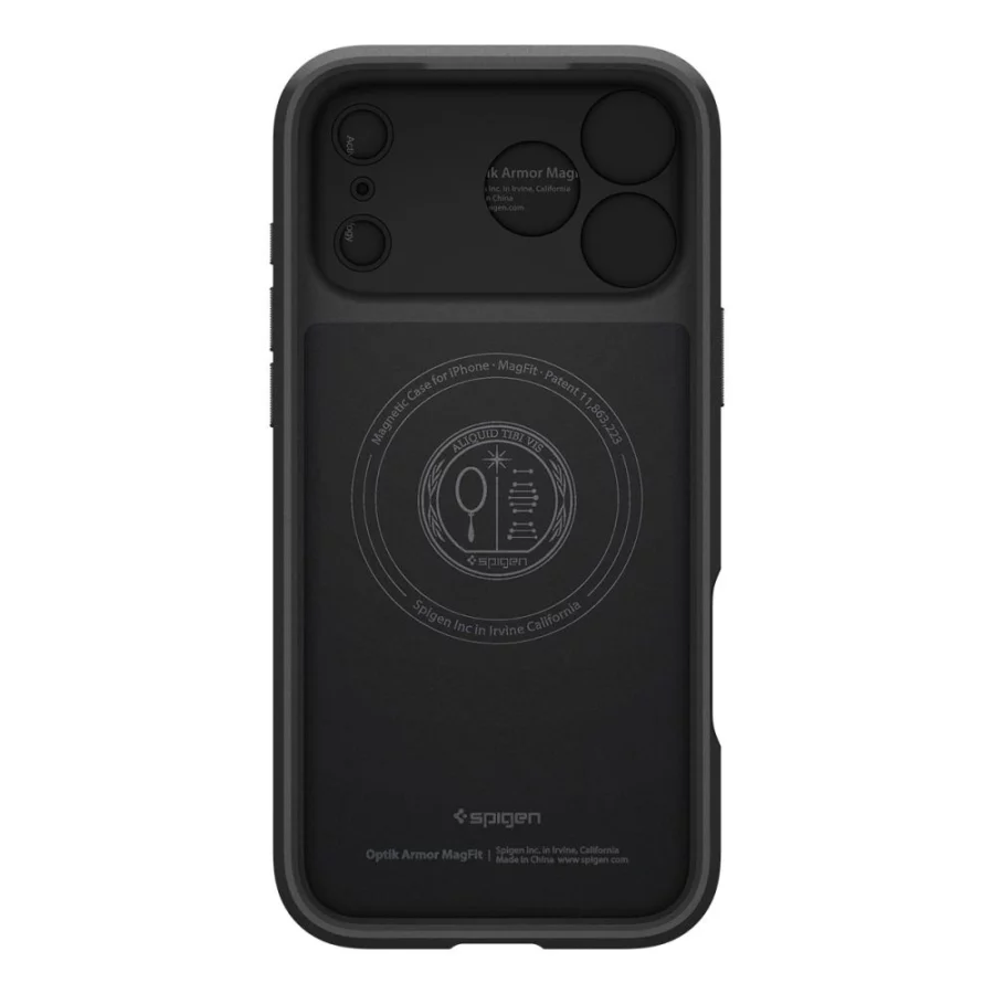 Etui Spigen Optik Armor MagSafe na iPhone 17 Pro - czarne