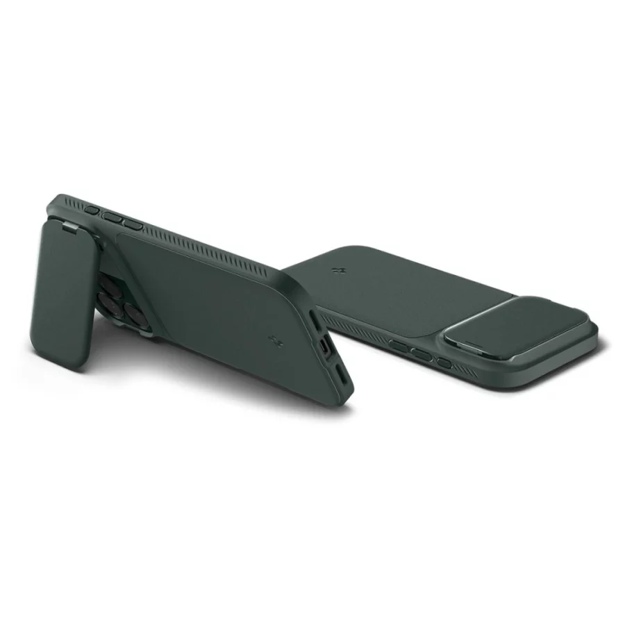Etui Spigen Optik Armor MagSafe na iPhone 17 Pro Max - zielone