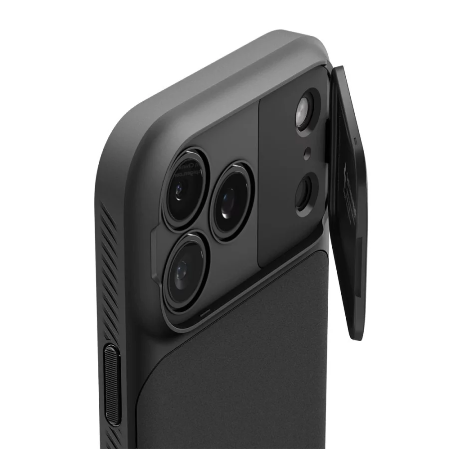 Etui Spigen Optik Armor MagSafe na iPhone 17 Pro Max - czarne