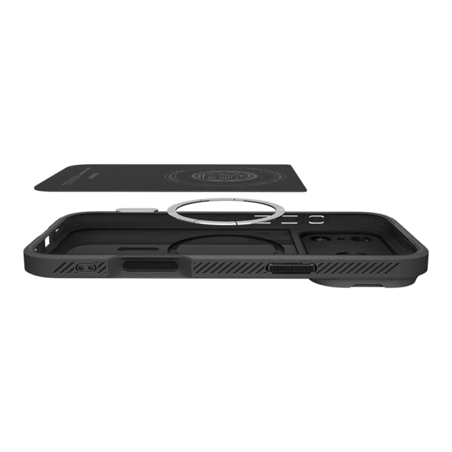 Etui Spigen Optik Armor MagSafe na iPhone 17 Pro Max - czarne