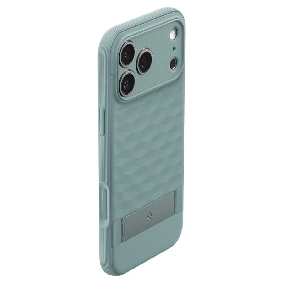 Etui Spigen Parallax "S" MagSafe na iPhone 17 Pro Max - zielone