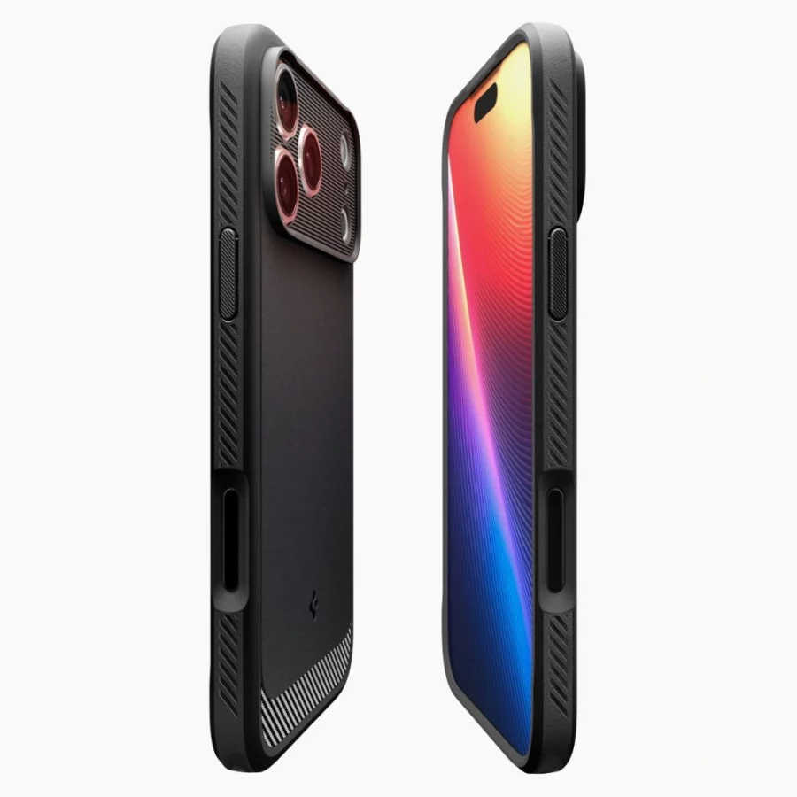 Etui Spigen Rugged Armor Mag MagSafe na iPhone 17 Pro Max - czarny mat