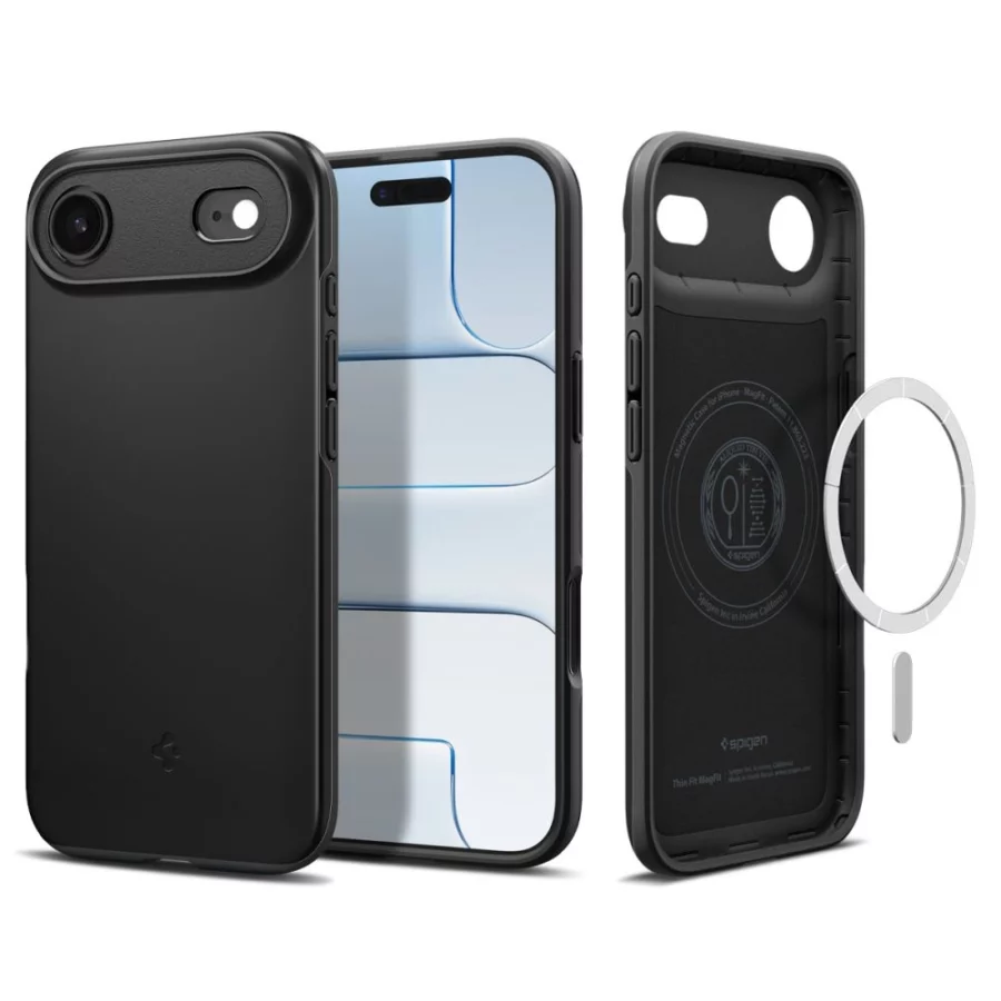 Etui Spigen Thin Fit MagSafe na iPhone 17 Air - czarne