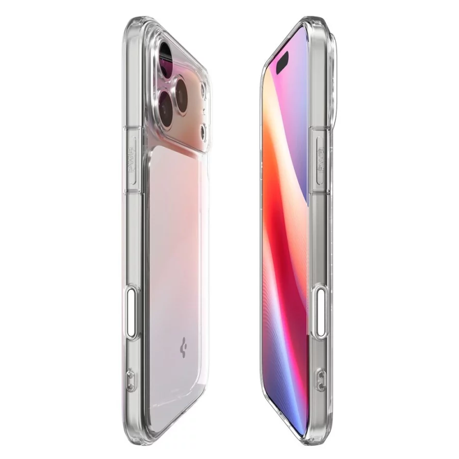 Etui Spigen Ultra Hybrid "T" MagSafe na iPhone 17 Pro Max - przezroczysto-białe
