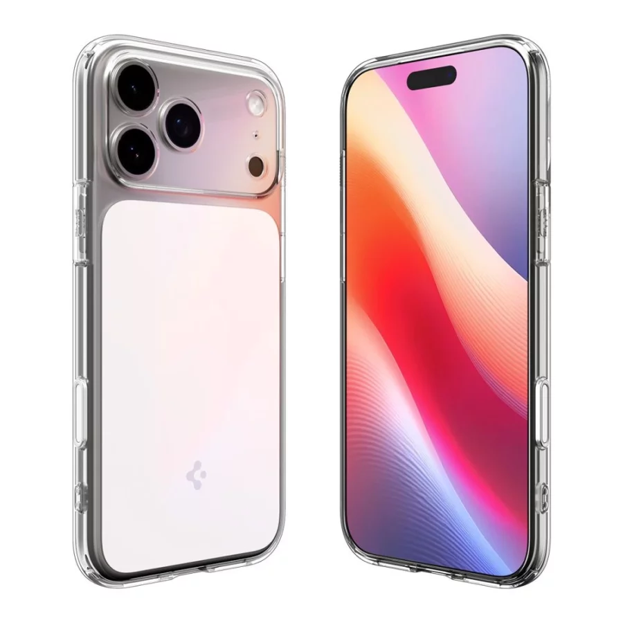 Etui Spigen Ultra Hybrid "T" MagSafe na iPhone 17 Pro Max - przezroczysto-białe