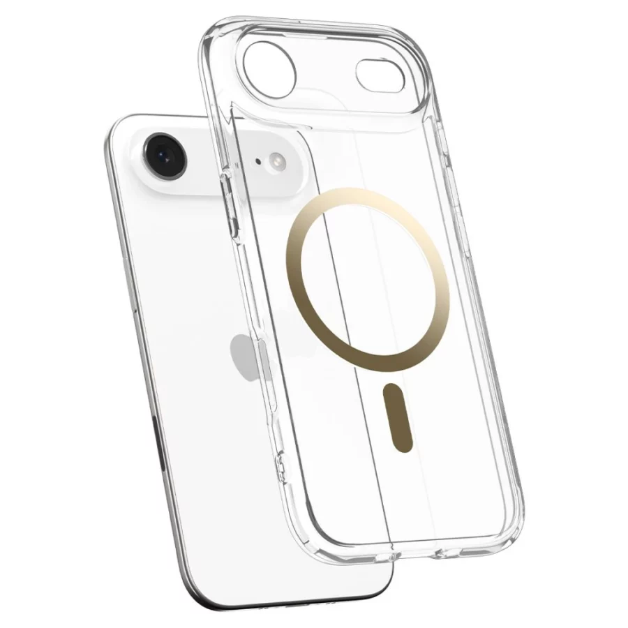 Etui Spigen Ultra Hybrid MagSafe na iPhone 17 Air - przezroczysto-złote