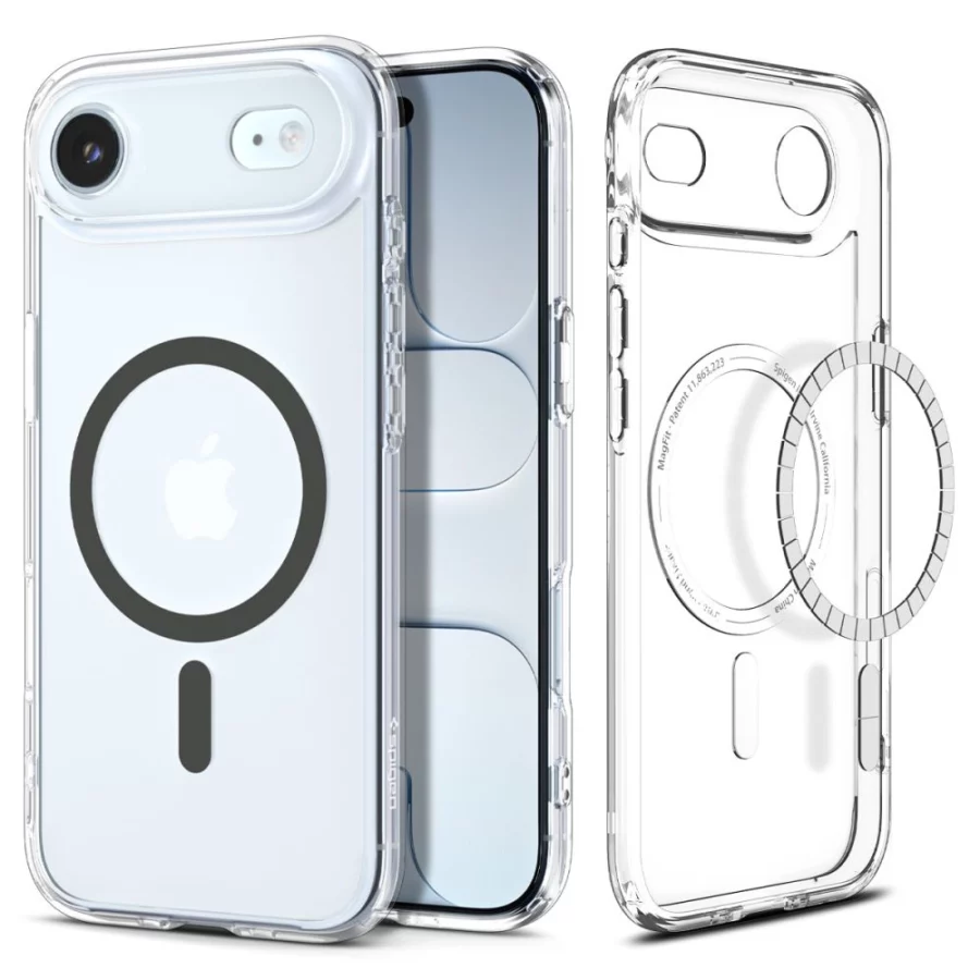Etui Spigen Ultra Hybrid MagSafe na iPhone 17 Air - przezroczysto-szare