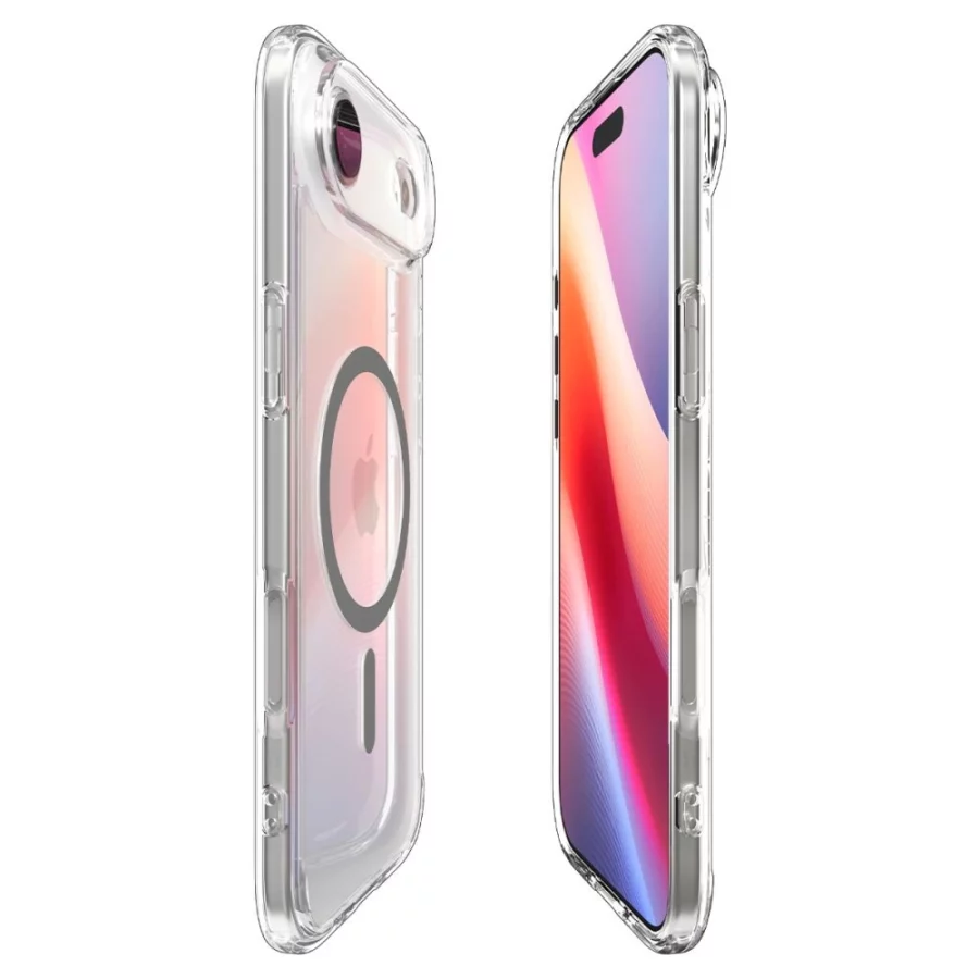 Etui Spigen Ultra Hybrid MagSafe na iPhone 17 Air - przezroczysto-szare
