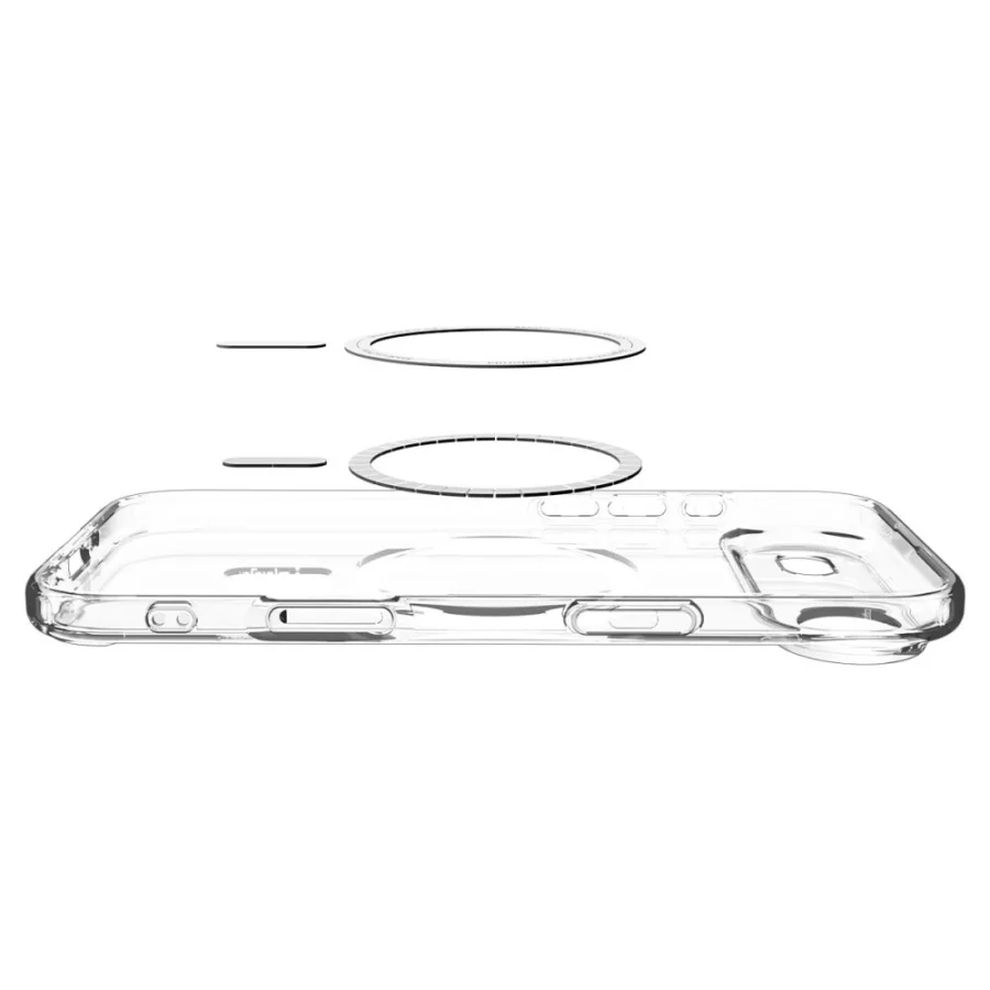 Etui Spigen Ultra Hybrid MagSafe na iPhone 17 Air - przezroczysto-szare