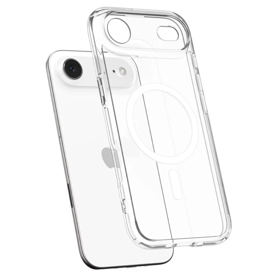 Etui Spigen Ultra Hybrid MagSafe na iPhone 17 Air - przezroczysto-białe