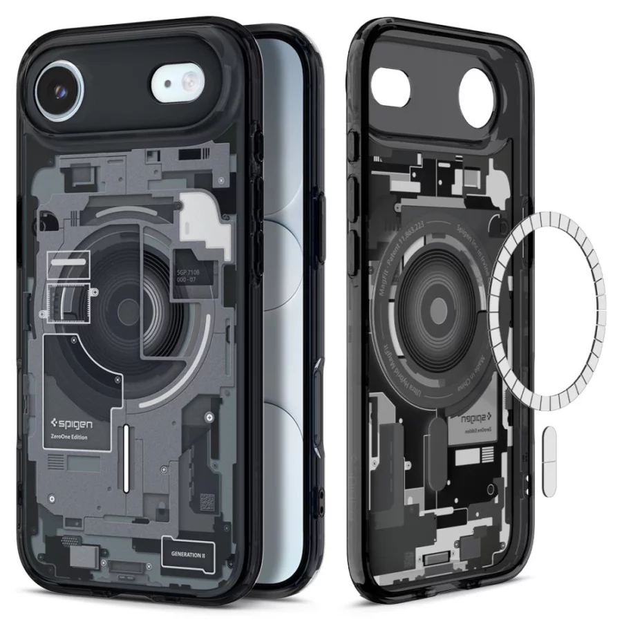 Etui Spigen Ultra Hybrid MagSafe na iPhone 17 Air Zero One - czarne