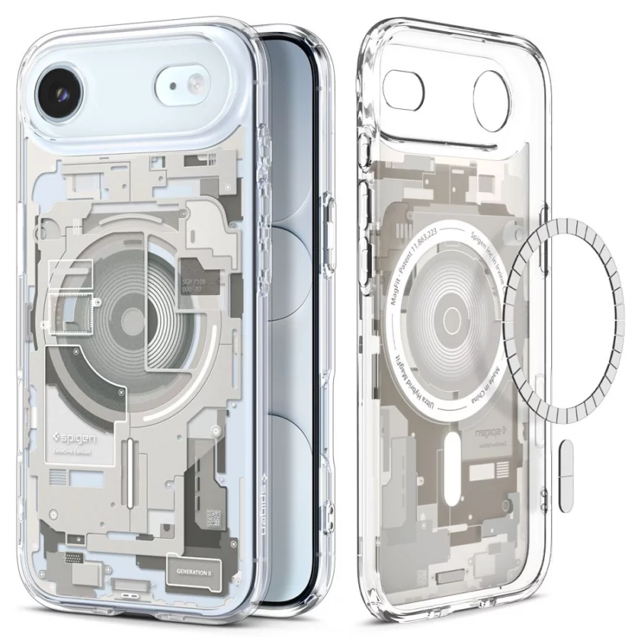Etui Spigen Ultra Hybrid MagSafe na iPhone 17 Air Zero One - tytanowe