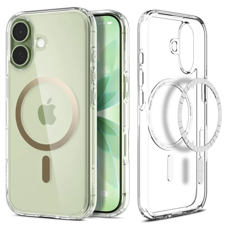 Etui Spigen Ultra Hybrid MagSafe na iPhone 17 - przezroczysto-złote