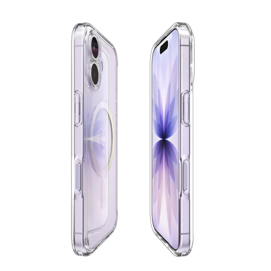 Etui Spigen Ultra Hybrid MagSafe na iPhone 17 - przezroczysto-złote