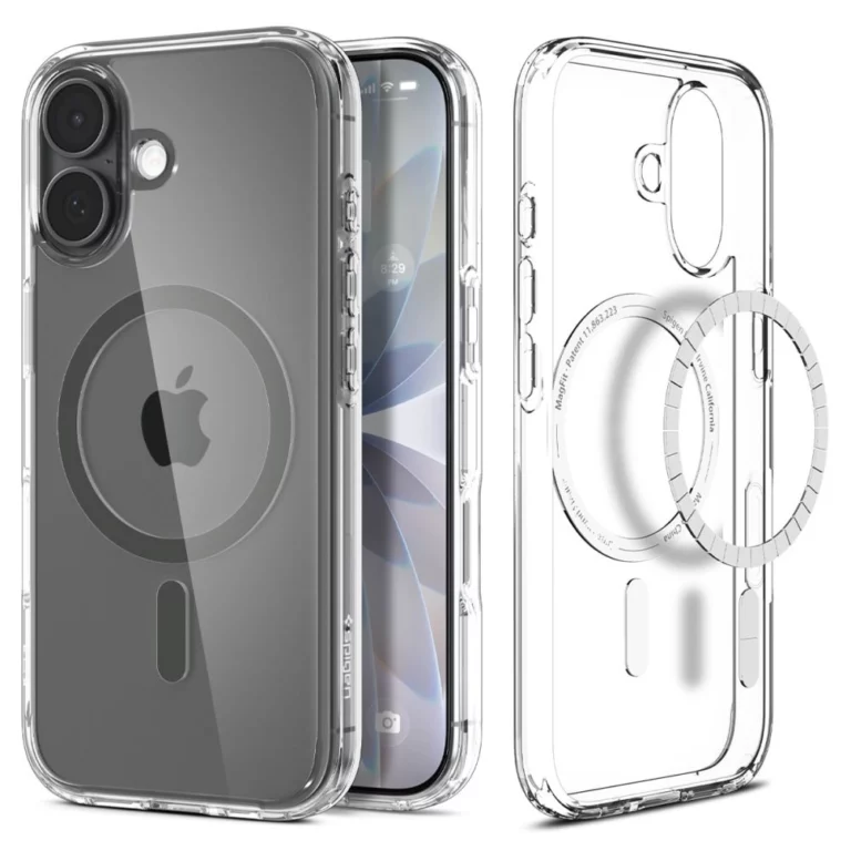 Etui Spigen Ultra Hybrid MagSafe na iPhone 17 - przezroczysto-szare