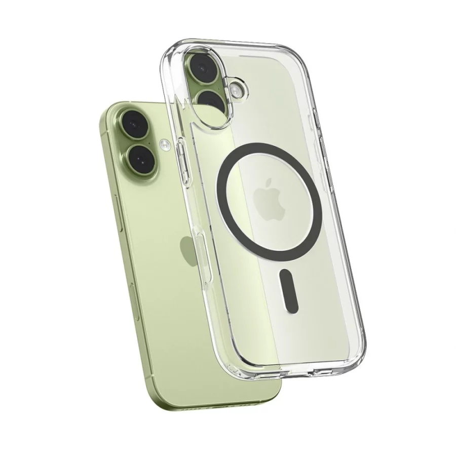 Etui Spigen Ultra Hybrid MagSafe na iPhone 17 - przezroczysto-szare