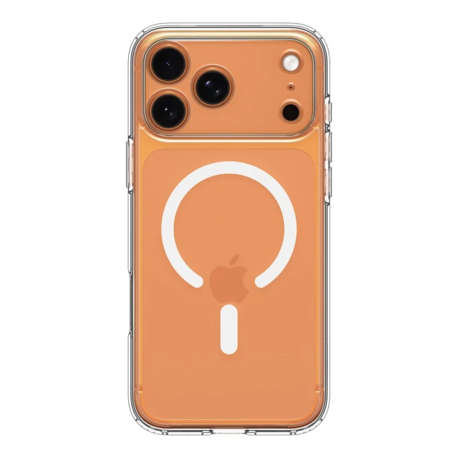 Etui Spigen Ultra Hybrid MagSafe na iPhone 17 Pro - przezroczysto-białe