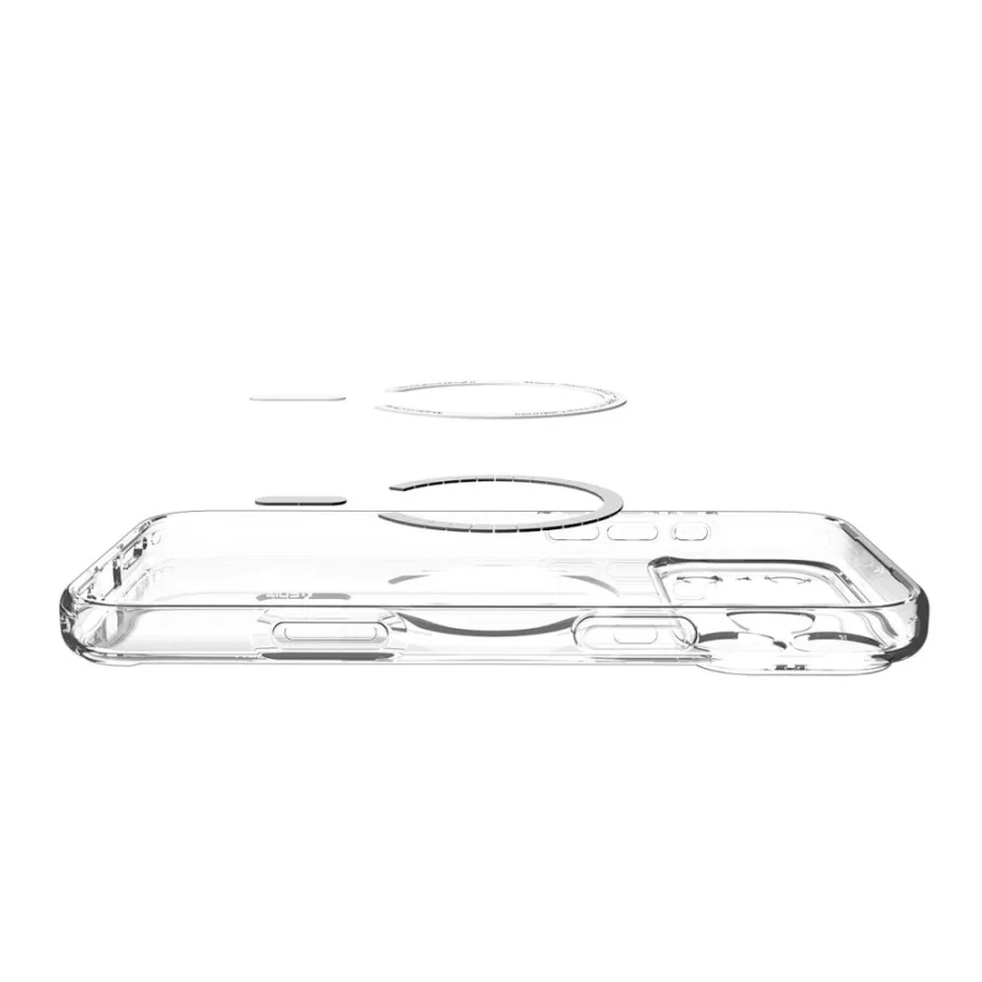 Etui Spigen Ultra Hybrid MagSafe na iPhone 17 Pro - przezroczysto-białe