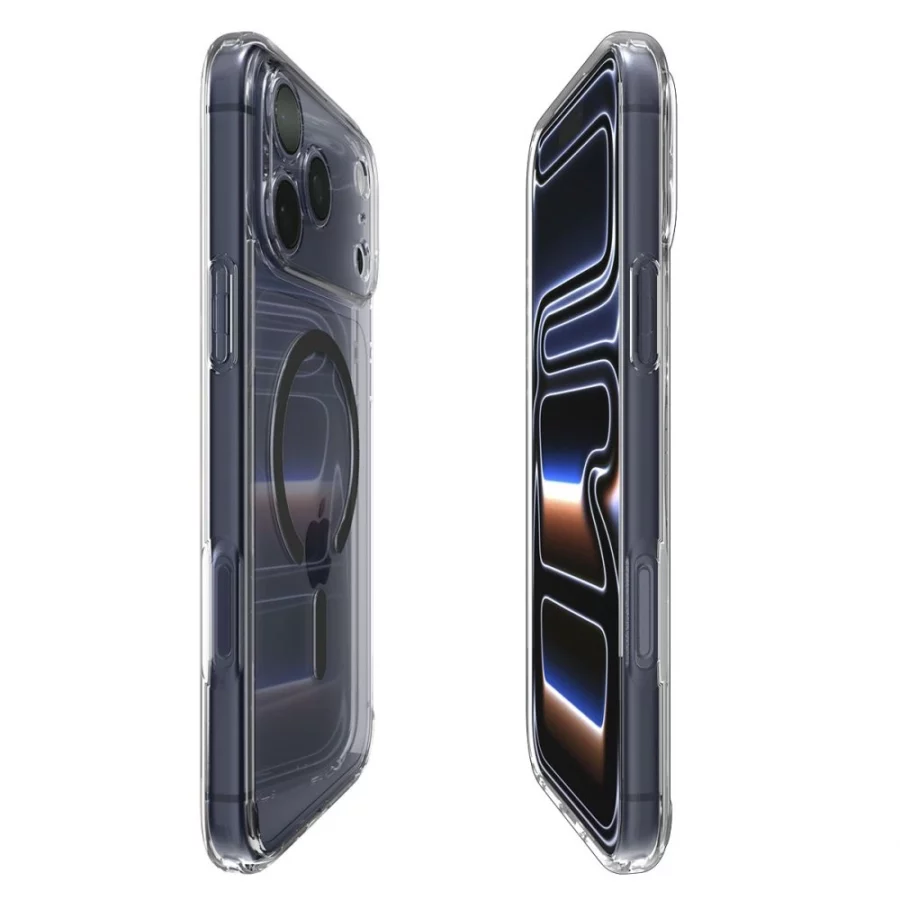 Etui Spigen Ultra Hybrid MagSafe na iPhone 17 Pro Max - przezroczysto-szare