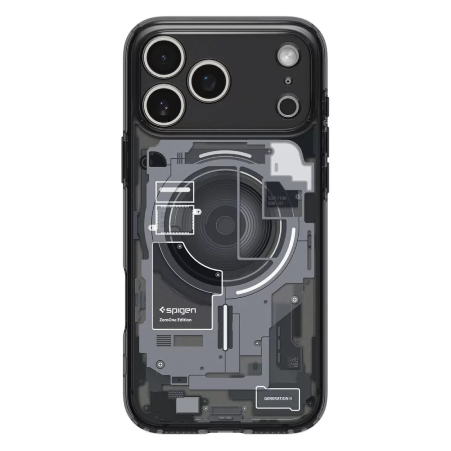 Etui Spigen Ultra Hybrid MagSafe na iPhone 17 Pro Zero One - czarne