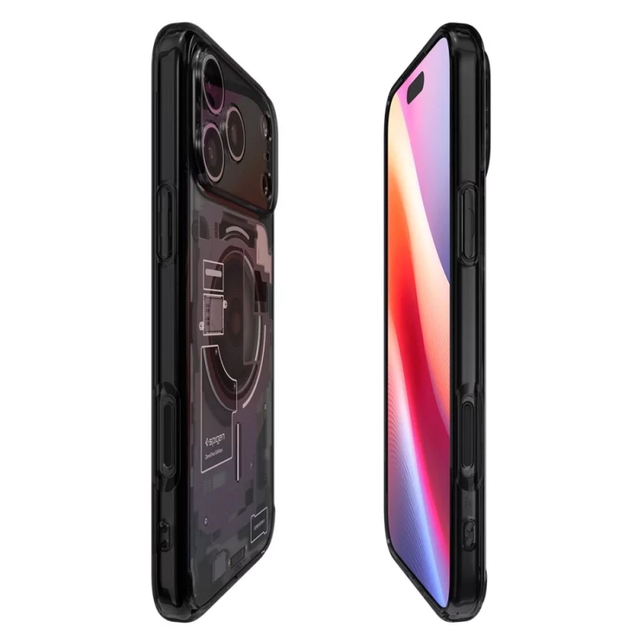 Etui Spigen Ultra Hybrid MagSafe na iPhone 17 Pro Zero One - czarne