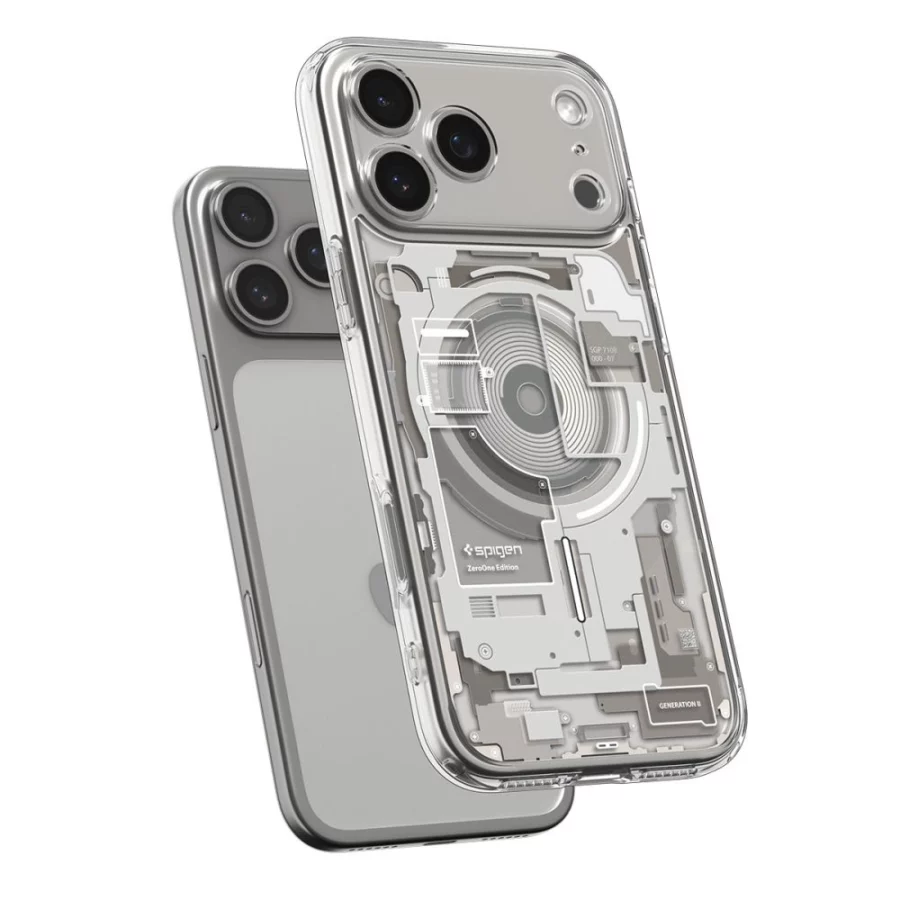 Etui Spigen Ultra Hybrid MagSafe na iPhone 17 Pro Zero One - tytanowe