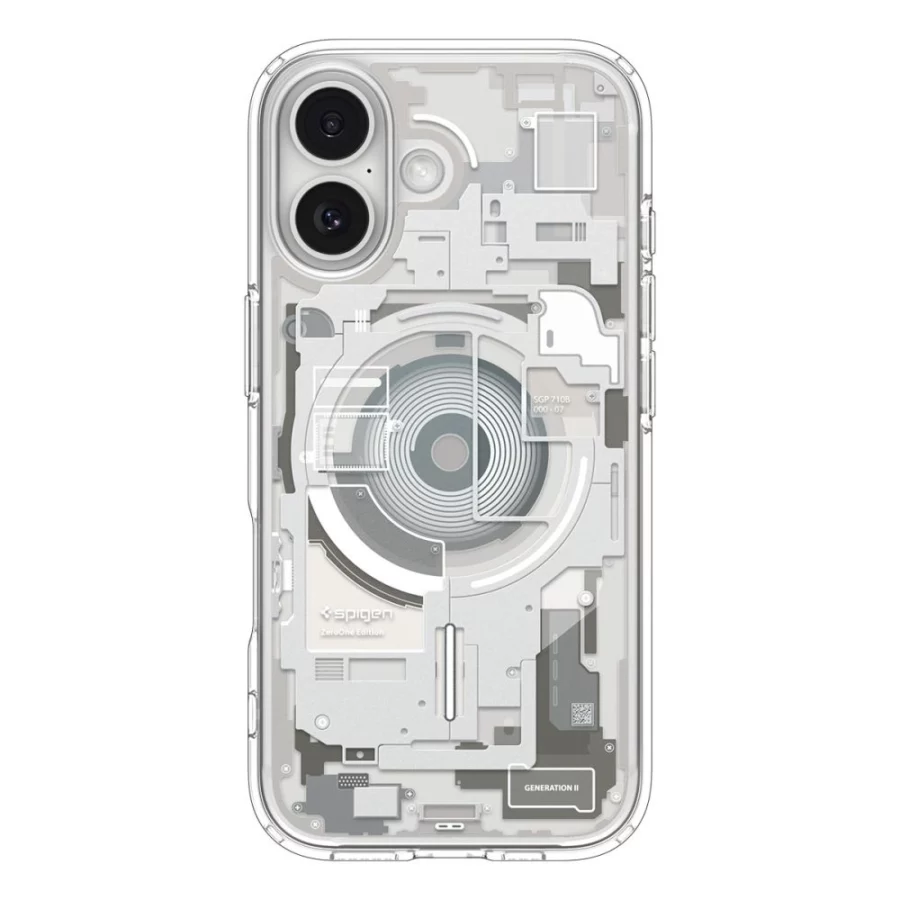 Etui Spigen Ultra Hybrid MagSafe na iPhone 17 Zero One - tytanowe