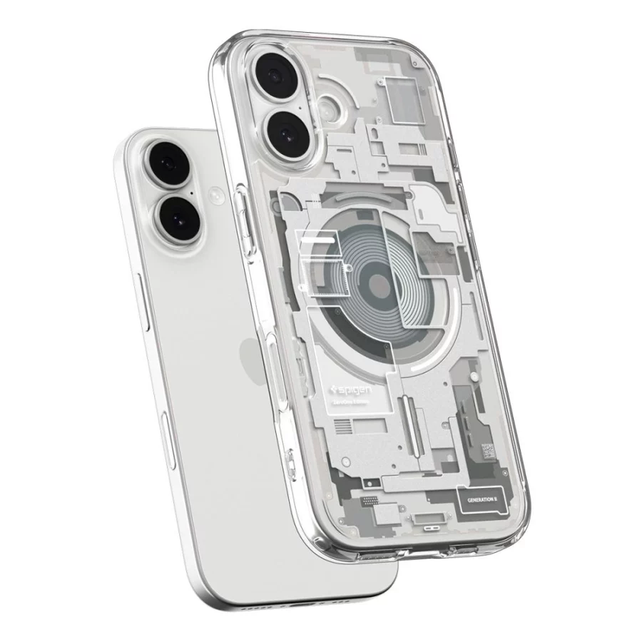 Etui Spigen Ultra Hybrid MagSafe na iPhone 17 Zero One - tytanowe