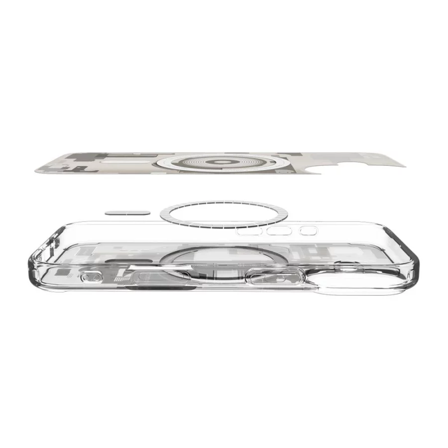 Etui Spigen Ultra Hybrid MagSafe na iPhone 17 Zero One - tytanowe