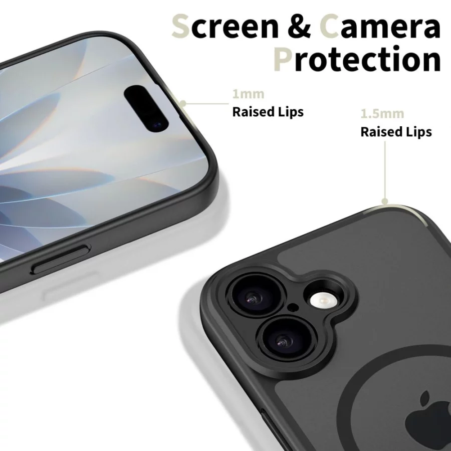 Etui Tech-Protect BasicMag MagSafe na iPhone 17 - czarny mat