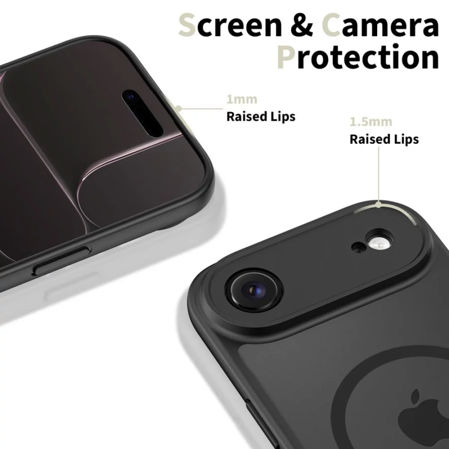 Etui Tech-Protect BasicMag MagSafe na iPhone 17 Air - czarny mat