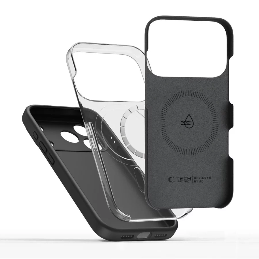 Etui Tech-Protect BasicMag MagSafe na iPhone 17 Pro Max - czarny mat