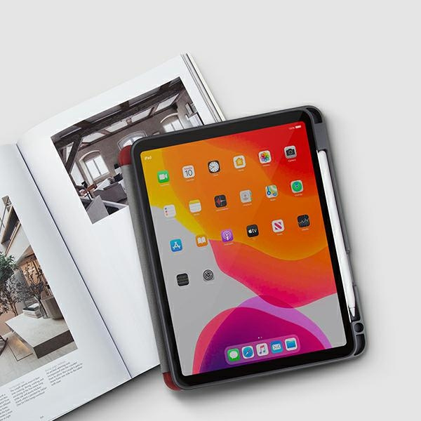 UNIQ etui Transforma Rigor iPad Air      10,9" (2020) czerwony/coral red Antimicrobial