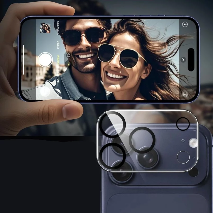 Osłona aparatu Tech-Protect Cam Fit+ na iPhone 17 Pro Max - przezroczysta