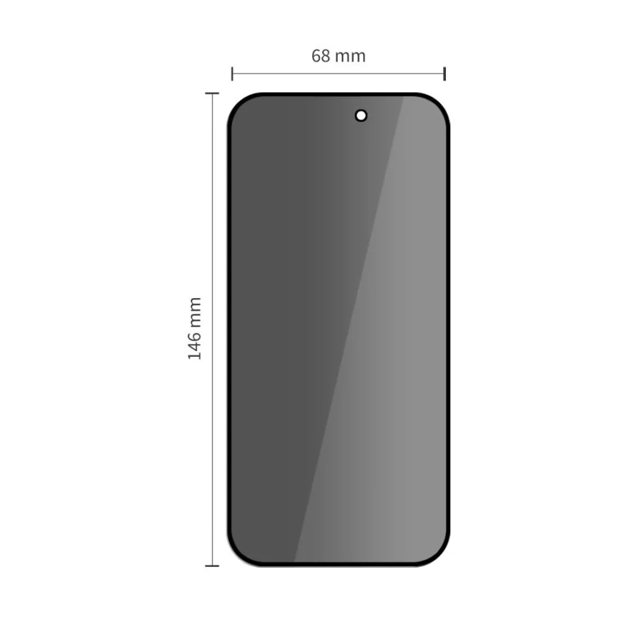 Szkło prywatyzujące Tech-Protect Glass Spy+ 2-pack na iPhone 16 Pro / 17 / 17 Pro