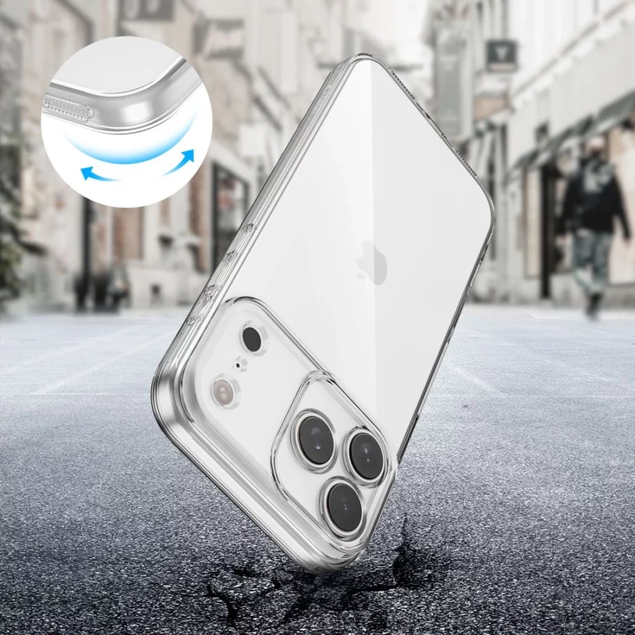 Etui Tech-Protect FlexAir na iPhone 17 Pro Max - przezroczyste